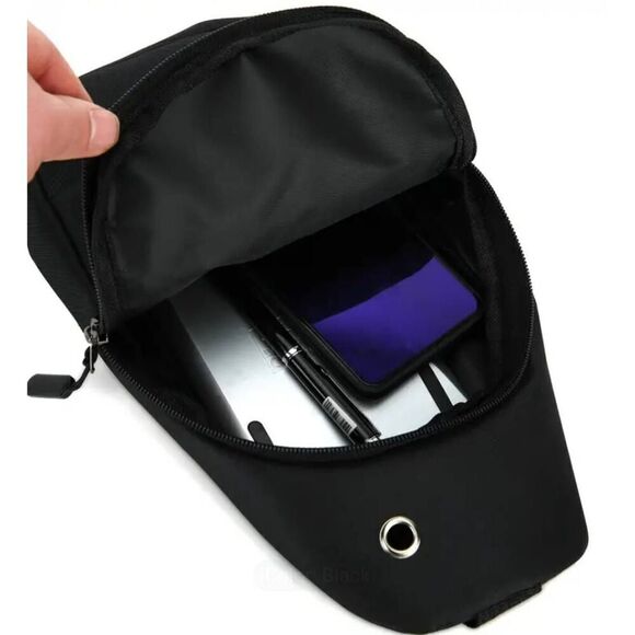 2/$30 Ladies Black Jesus Crossbody Bag - Picture 4 of 8